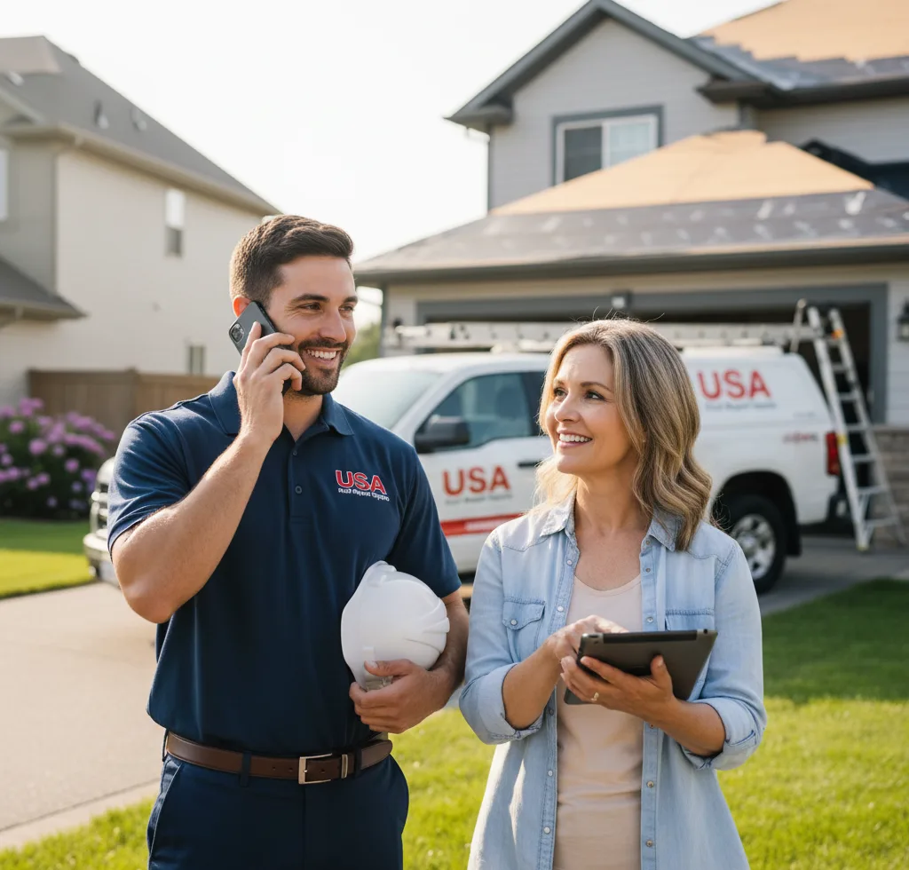 USA Roof Repair Experts customer support in East Peoria